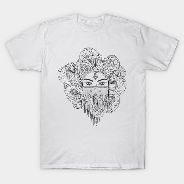 Evil-Blocking Exotic Medusa! T-Shirt by DreMagiO